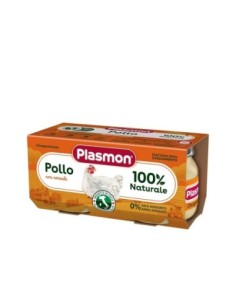 Plasmon Gehomogeniseerde Kip 6-36 Maanden - 2 x 80 gr - Gratis verzending naar Europa en Groot-Brittannië