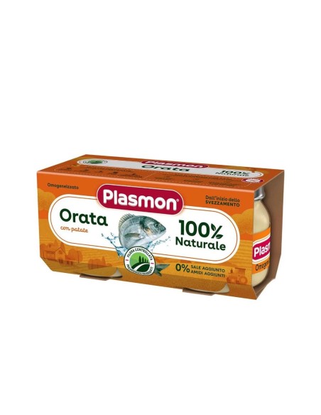 Plasmon Omogeneizzato Orata e Patate 6-36 Mesi - 2 x 80 gr - Spedizione gratuita consegnata in EUROPA e UK