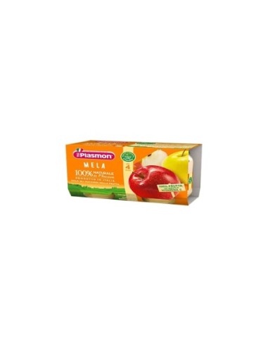 Plasmon Babynahrung Apfel 6-36 Monate - 2 x 80 gr - Kostenloser Versand nach Europa und Großbritannien