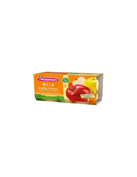 Plasmon Babynahrung Apfel 6-36 Monate - 2 x 80 gr - Kostenloser Versand nach Europa und Großbritannien