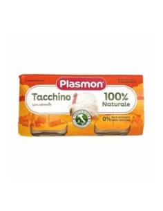Plasmon Omogeneizzato Tacchino 6-36 Mesi - 2 x 80 gr - Spedizione gratuita consegnata in EUROPA e UK