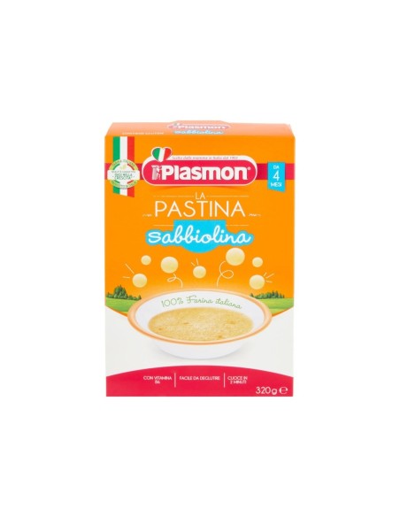 Pastina Plasmon Sabbiolina per Bambini da 4 Mesi in sù