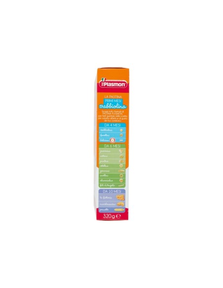 Plasmon Sabbiolina Wheat Pastina for Babies, Enriched with Vitamin B6
