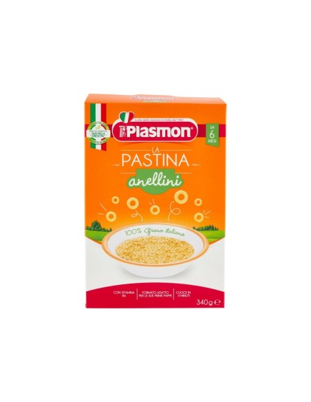 Plasmon La Pastina Anellini 6-36 Mesi - 340 gr - Spedizione gratuita consegnata in EUROPA e UK