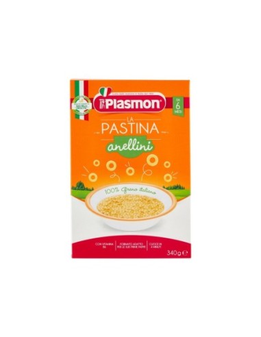 Plasmon La Pastina Anellini 6-36 Mesi - 340 gr - Spedizione gratuita consegnata in EUROPA e UK