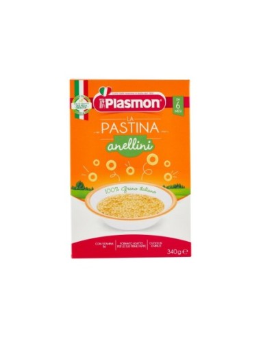 Plasmon La Pastina Anellini 6-36 Mesi - 340 gr - Spedizione gratuita consegnata in EUROPA e UK