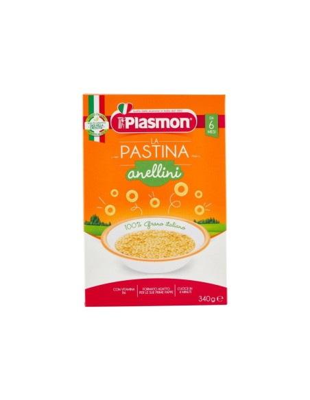 Plasmon La Pastina Anellini 6-36 Mesi - 340 gr - Spedizione gratuita consegnata in EUROPA e UK