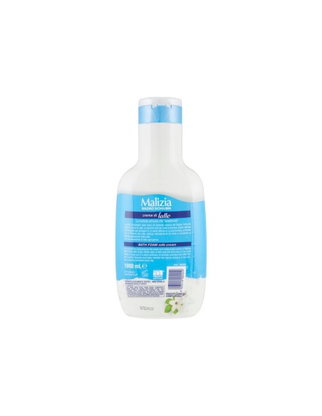 Malizia Nourishing Milk Cream Bath Foam - 1 L - Free shipping delivered to EUROPE and UK