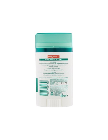 Borotalco Originele Deodorant Stick - 40 ml - Gratis verzending naar Europa en Groot-Brittannië