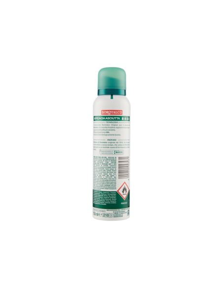 Borotalco Original Déodorant Classique Spray - 150 ml - Livraison gratuite en EUROPE et au Royaume-Uni