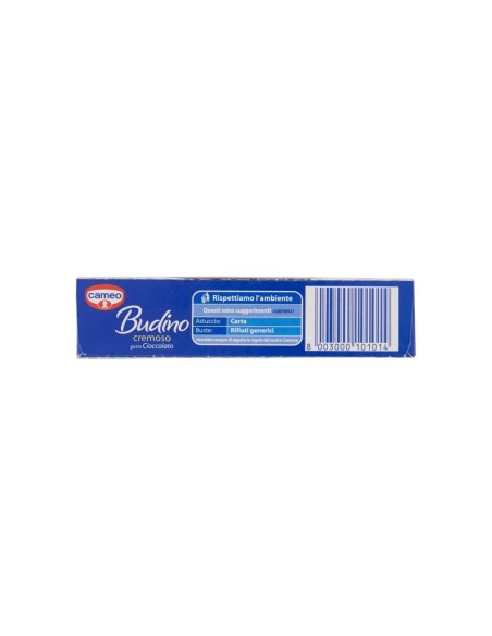 Cameo Budino Cioccolato Cremoso 8 Porz. - 180 gr - Spedizione gratuita consegnata in EUROPA e UK
