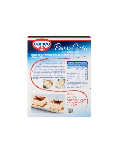 Cameo Panna Cotta con Caramellato 6 porz. - 97 gr - Spedizione gratuita consegnata in EUROPA e UK