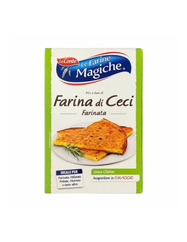 Lo Conte Magisch Kikkererwtenmeel voor Farinata - 320g - Gratis verzending naar Europa en Groot-Brittannië