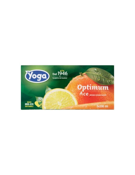 Yoga Fruit Juice Ace - 3 x 200ml - Free shipping delivered to EUROPE and UK