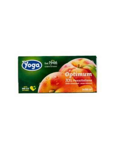 Yoga Peach Fruit Juice - 3 x 200ml - Free shipping delivered to EUROPE and UK