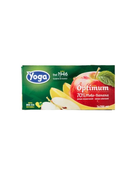 Yoga Apple-Banana Fruit Juice - 3 x 200ml - Free shipping delivered to EUROPE and UK