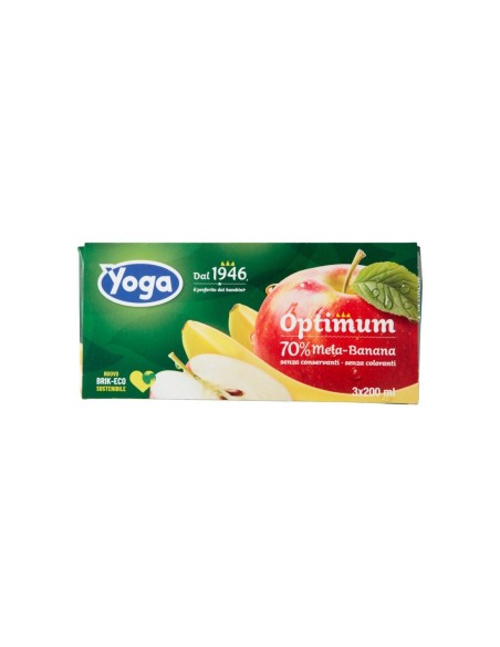 Yoga Apple-Banana Fruit Juice - 3 x 200ml - Free shipping delivered to EUROPE and UK