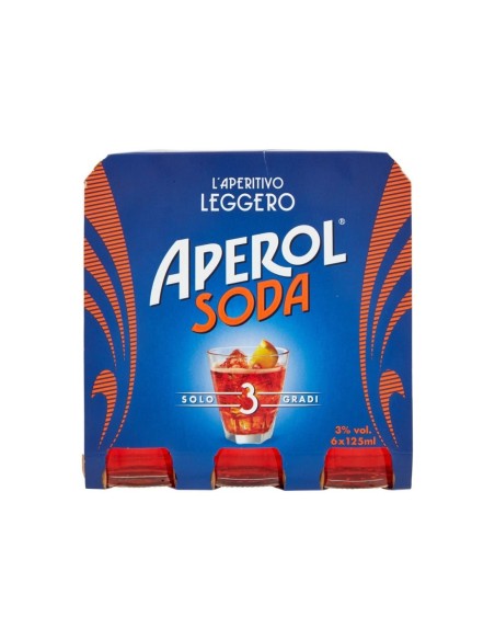 Aperol Soda - 6 x 12.5cl - Free shipping delivered to EUROPE and UK