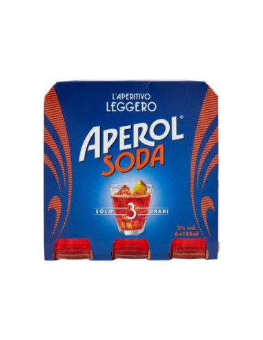 Aperol Soda - 6 x 12.5cl - Free shipping delivered to EUROPE and UK