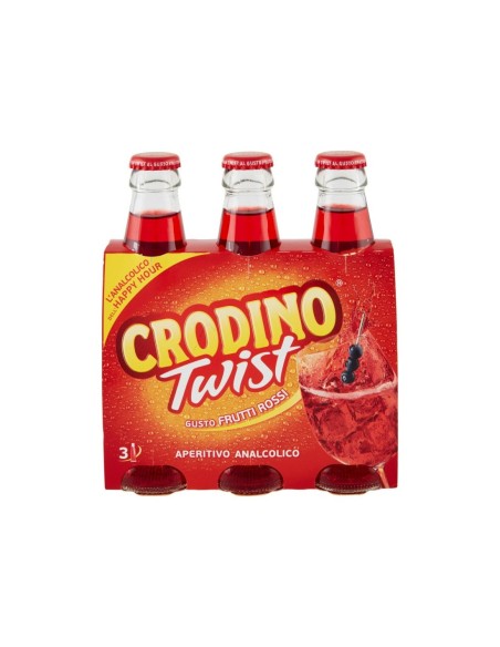 Crodino Twist Fruits Rouges - 3 x 17,5 cl - Livraison gratuite en EUROPE et au Royaume-Uni