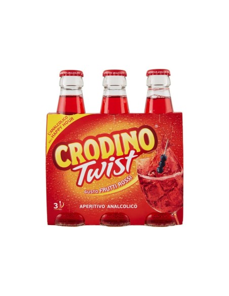 Crodino Twist Fruits Rouges - 3 x 17,5 cl - Livraison gratuite en EUROPE et au Royaume-Uni