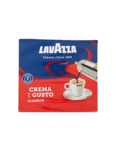 Lavazza Ground Coffee Crema e Gusto - 2 x 250 gr - Free shipping delivered to EUROPE and UK