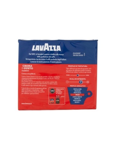 Lavazza Ground Coffee Crema e Gusto - 2 x 250 gr - Free shipping delivered to EUROPE and UK