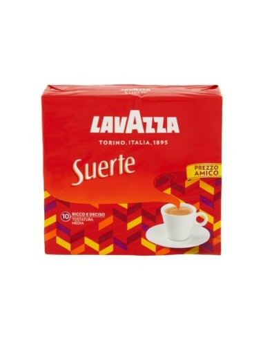 Lavazza Café Moulu Suerte - 2 x 250 gr - Livraison gratuite en EUROPE et au Royaume-Uni