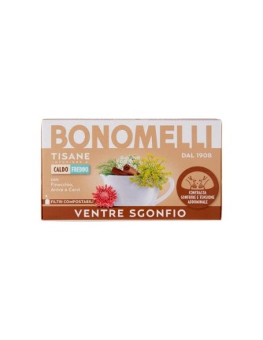 Bonomelli Flat Belly Herbal Tea - 16 Filters - Free shipping delivered to EUROPE and UK