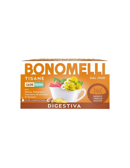 Bonomelli Digestive Herbal Tea - 16 Filters - Free shipping delivered to EUROPE and UK