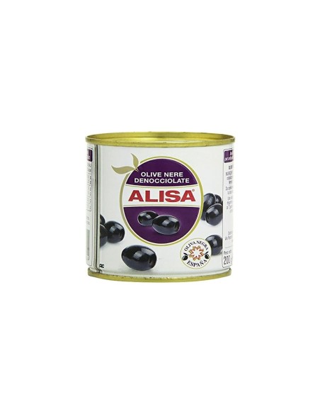 Alisa Olive Nere Denocciolate - 280 gr - Spedizione gratuita consegnata in EUROPA e UK