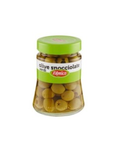 D'Amico Ontpitte Groene Olijven in Brine - 290 gr