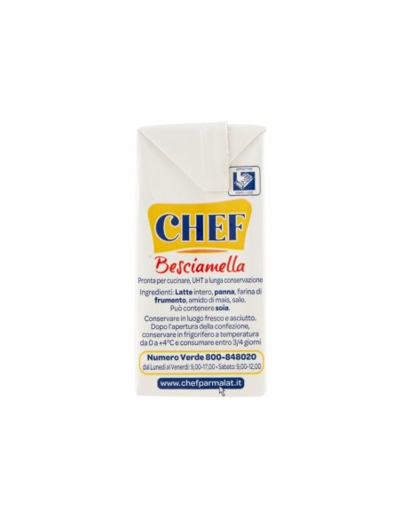 Parmalat Chef UHT Bechamel - 200 ml - Free shipping delivered to EUROPE and UK