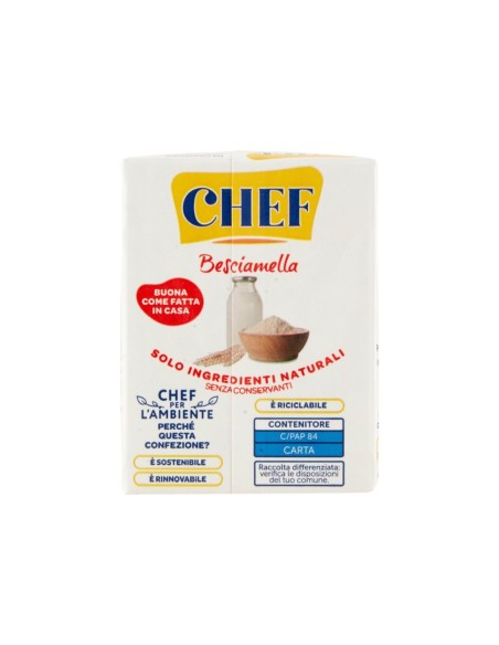 Parmalat Chef UHT Bechamel - 200 ml - Free shipping delivered to EUROPE and UK