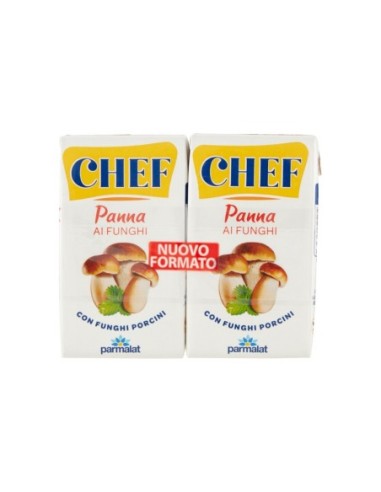 Parmalat Chef Paddenstoelenroom - 2 x 125 ml - Gratis verzending naar Europa en Groot-Brittannië