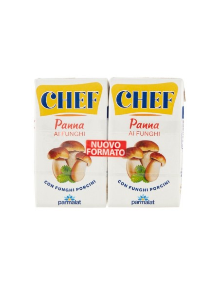 Parmalat Chef Paddenstoelenroom - 2 x 125 ml - Gratis verzending naar Europa en Groot-Brittannië