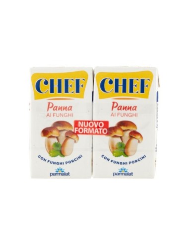 Parmalat Chef Paddenstoelenroom - 2 x 125 ml - Gratis verzending naar Europa en Groot-Brittannië