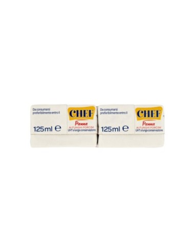 Parmalat Chef Paddenstoelenroom - 2 x 125 ml - Gratis verzending naar Europa en Groot-Brittannië