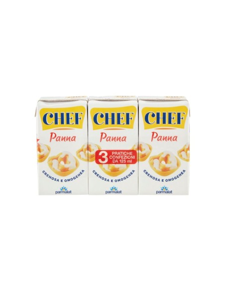 Parmalat Chef Room - 3 x 125 ml - Gratis verzending naar Europa en Groot-Brittannië