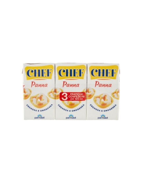 Parmalat Chef Room - 3 x 125 ml - Gratis verzending naar Europa en Groot-Brittannië