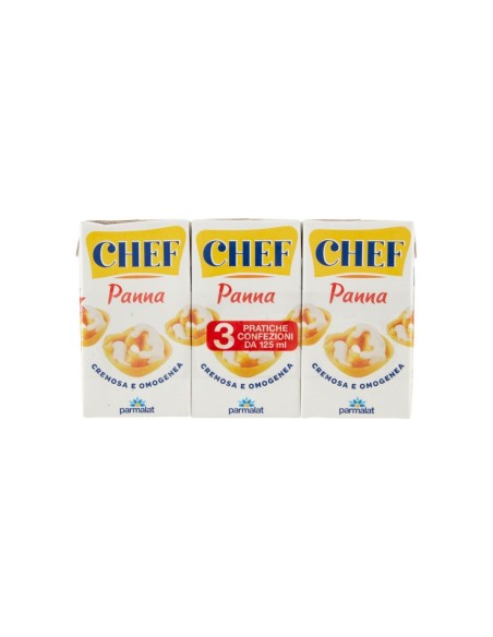 Parmalat Chef Room - 3 x 125 ml - Gratis verzending naar Europa en Groot-Brittannië