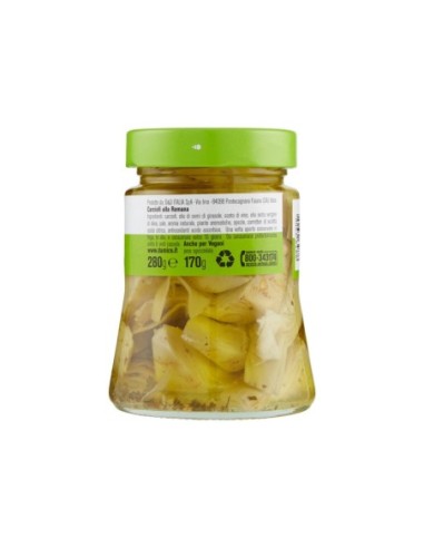 D'Amico Carciofi alla Romana sott'olio Specialità - 280 gr - Free shipping delivered to EUROPE and UK