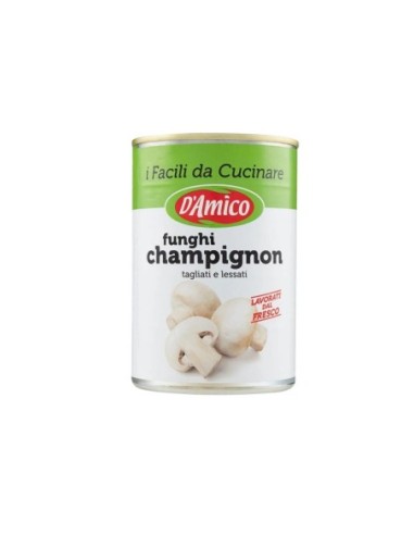 D'Amico Sliced ​​Champignon Mushrooms - 400 gr - Free shipping delivered to EUROPE and UK