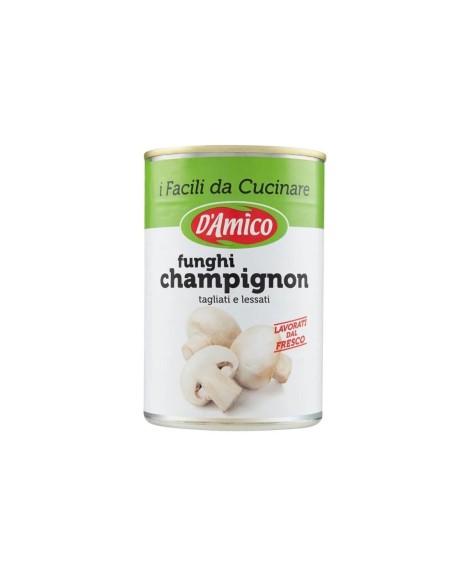 D'Amico Sliced ​​Champignon Mushrooms - 400 gr - Free shipping delivered to EUROPE and UK