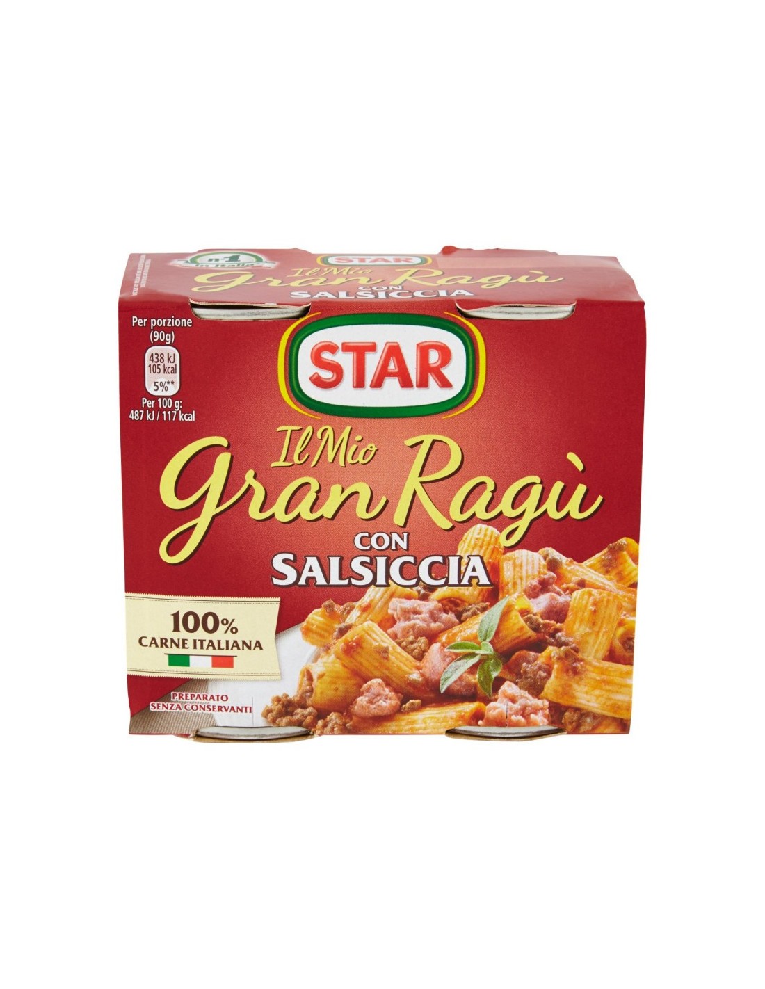Star Gran Ragu avec Saucisse - 2 x 180 gr - Livraison gratuite en ...