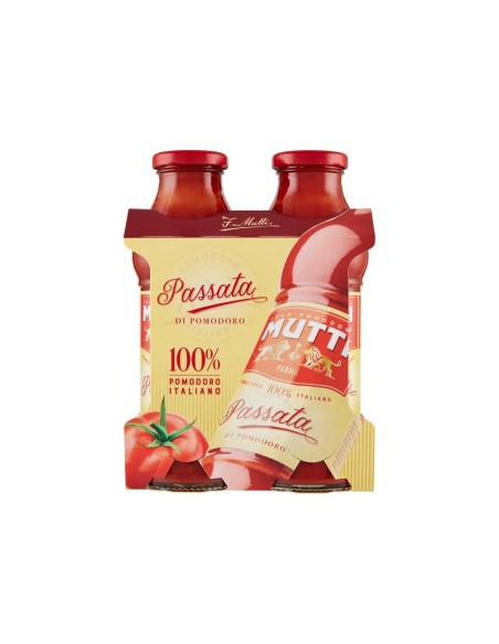 Mutti Tomato Puree - 2 x 400 gr - Free shipping delivered to EUROPE and UK