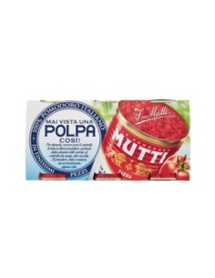 Mutti Polpa Feinstes Tomatenfruchtfleisch - 3 x 400 gr - Kostenloser Versand nach Europa und Großbritannien