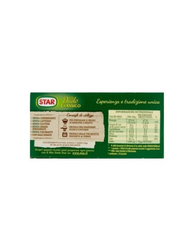 Star Il mio Dado Classico 10 dadi - 100 gr - Free shipping delivered to EUROPE and UK