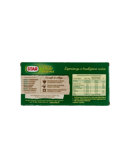 Star Il mio Dado Vegetale 10 dadi - 100 gr - Free shipping delivered to EUROPE and UK