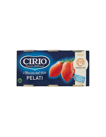 Cirio Pomodori Pelati tris - 3 x 400 gr - Spedizione gratuita consegnata in EUROPA e UK